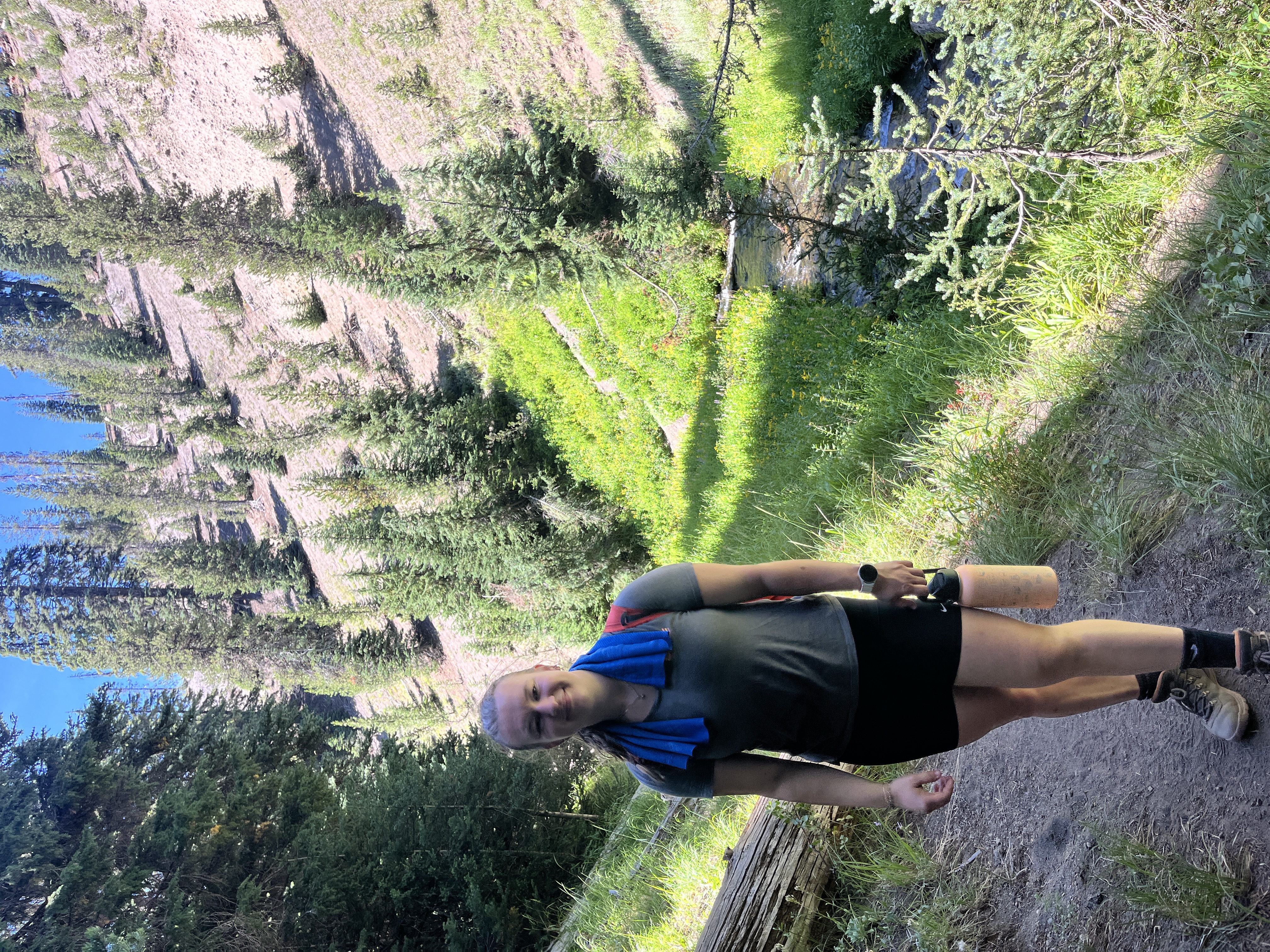 Sofiya Freimuth hiking outdoors